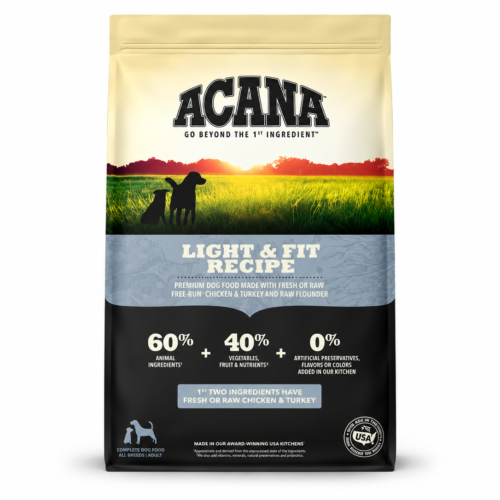 ACANA DOG LIGHT & FIT RECIPE 2KG Y 11.35KG