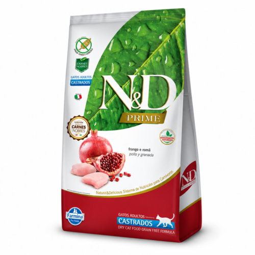 ND PRIME GATO ADT CASTRADO POLLO 1.5KG Y 7.5KG